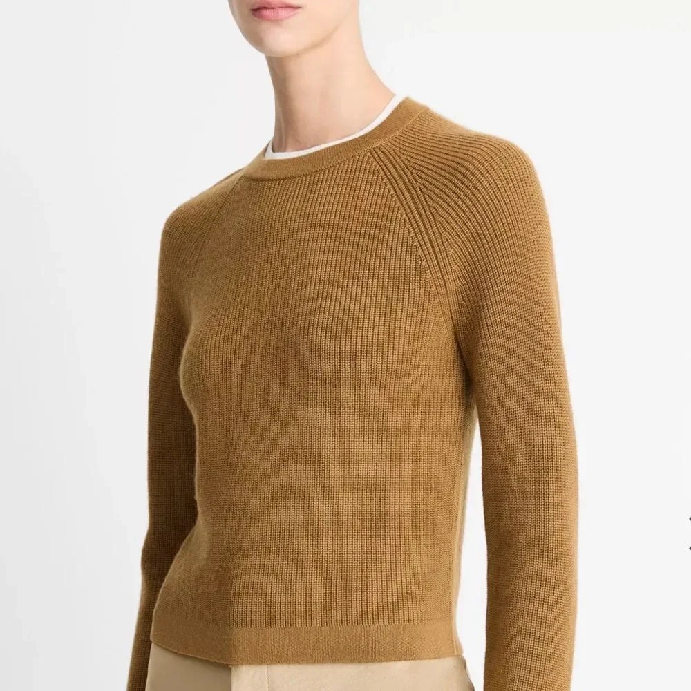 Vince wool- cashmere double neck sweater